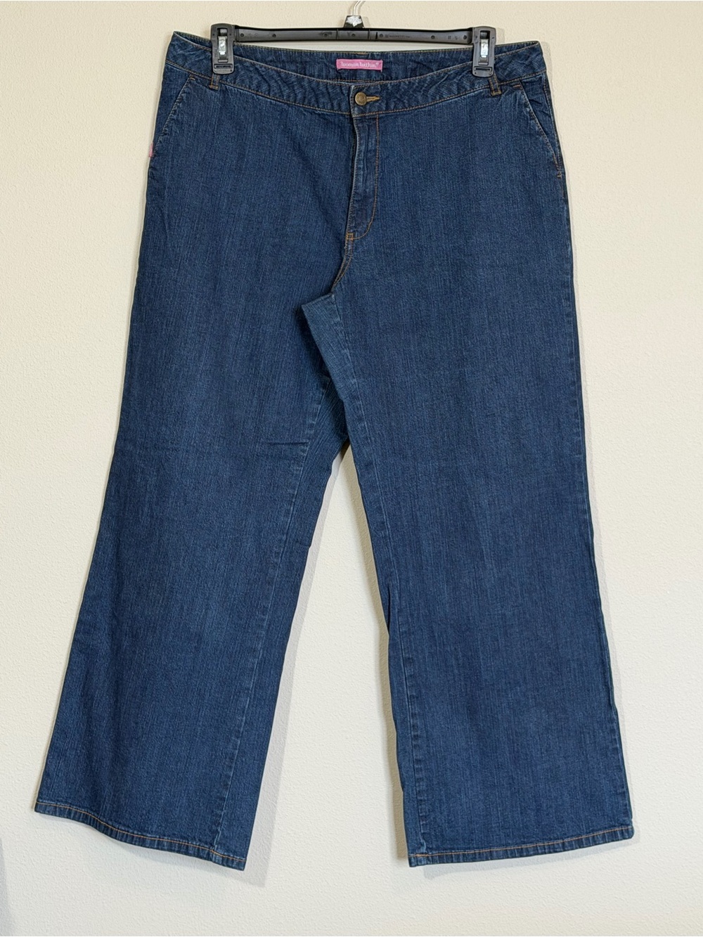 Woman Within Dark Blue Bootcut Jeans